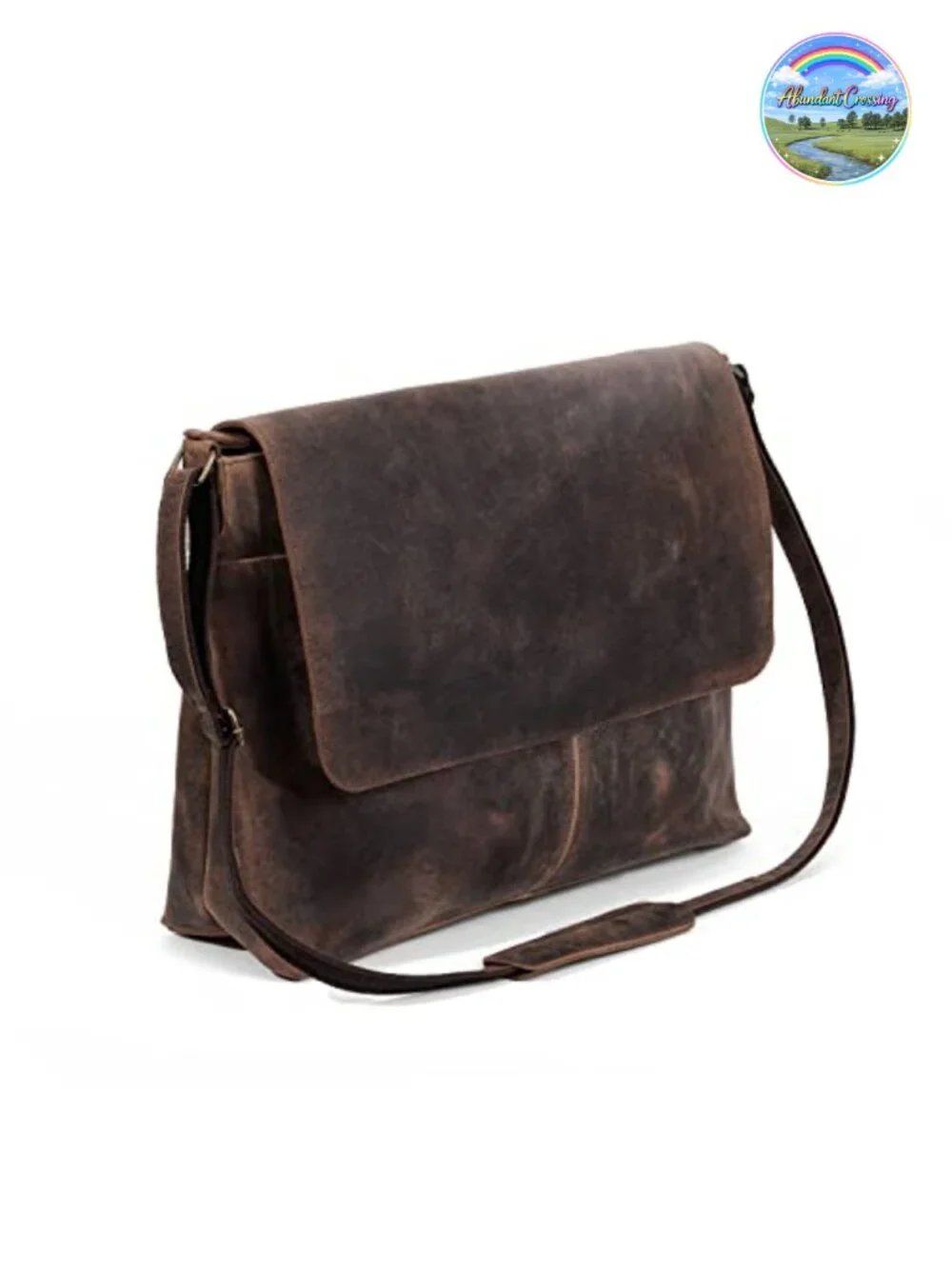 Handmade Buffalo Leather Messenger Satchel Laptop Briefcase 17 inch